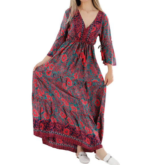 La Fiorentina Flowy Long "Demi" Dress - Picture 2 of 4